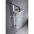 Square Style Exposed Shower System With Tub Faucet